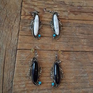 Sterling silver and turquoise earrings